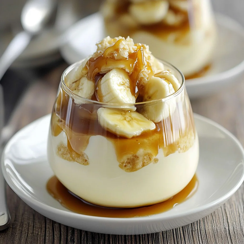 Bananen-Pudding mit Karamellsauce: Ein himmlisches Rezept!