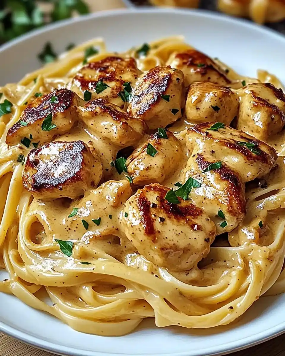 Cowboy Butter Hähnchen mit Linguine für Genuss pur!