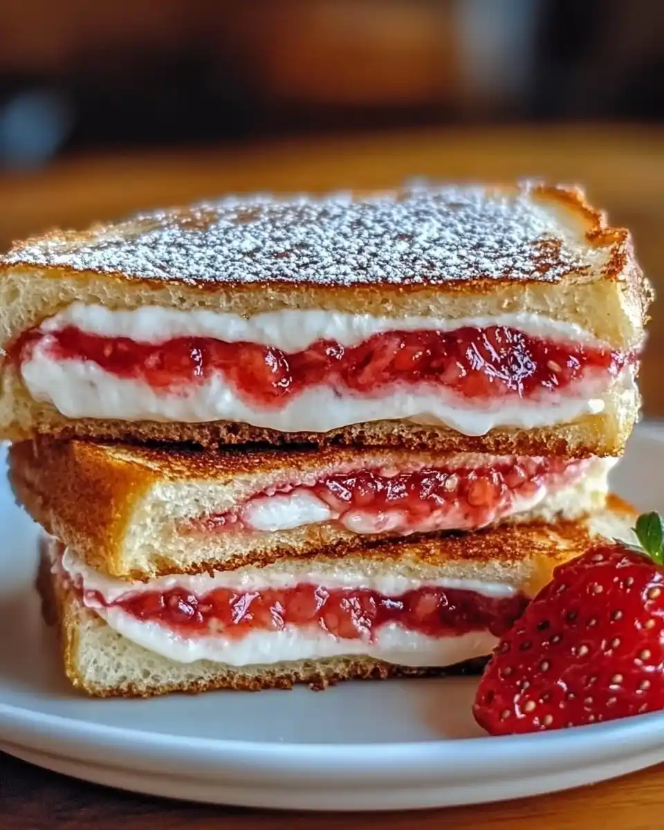 Erdbeer-Cheesecake-Sandwiches: Ein himmlisches Rezept!