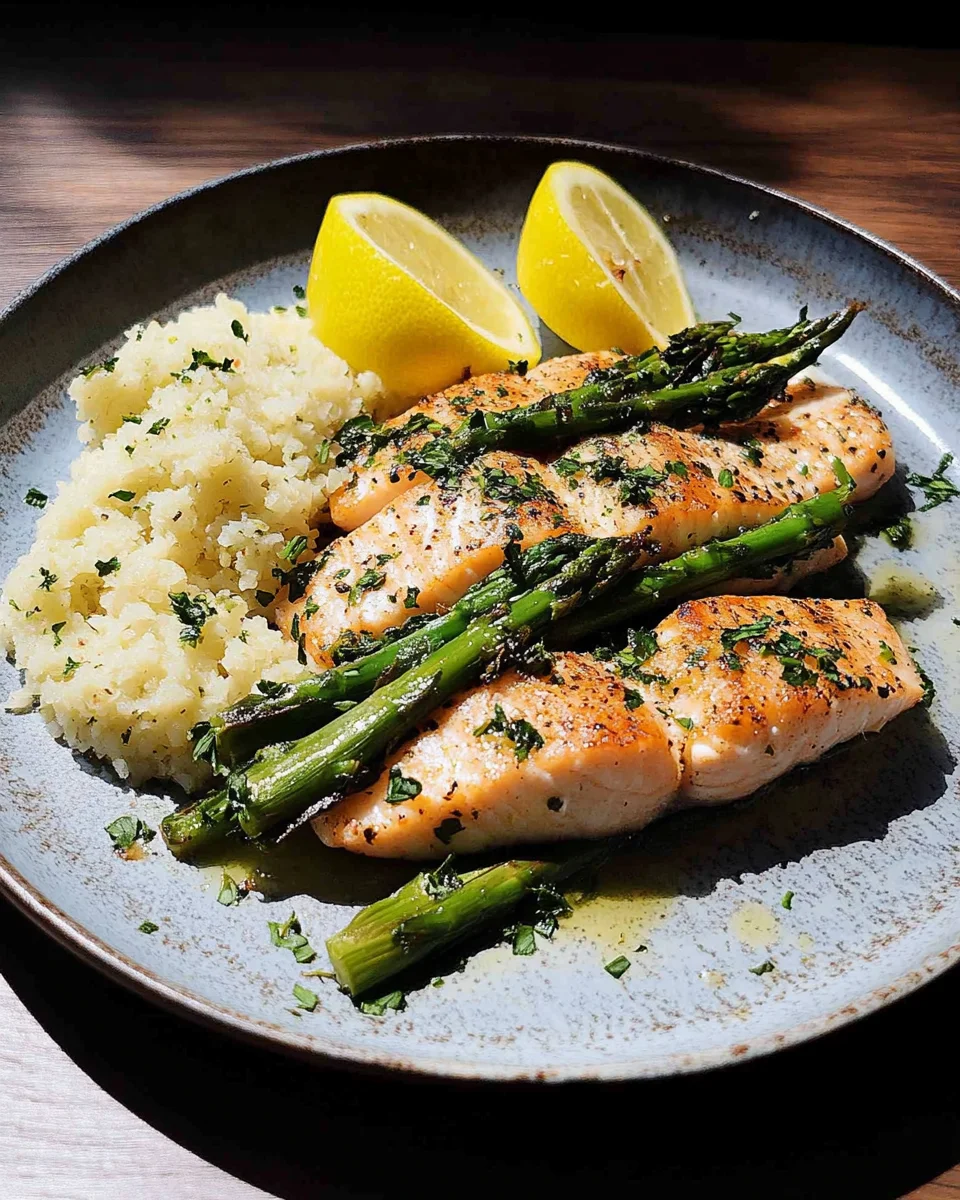 Lachs mit grünem Spargel aus dem Ofen: Einfach genießen!