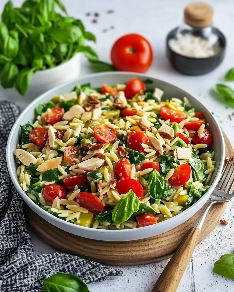Mediterraner Orzo-Salat mit Gemüse: Ein Genuss für alle!