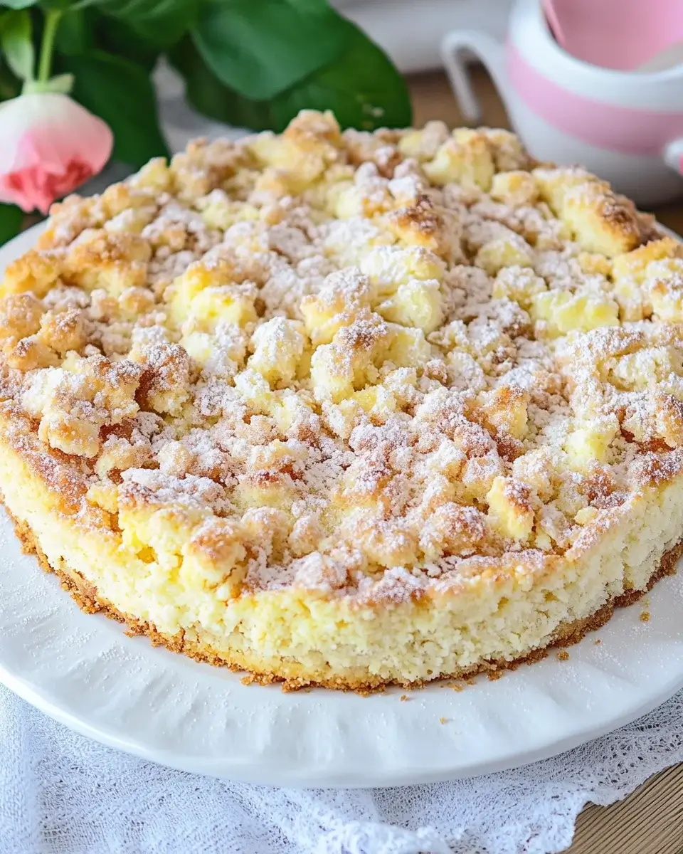 Rhabarber-Quarkkuchen mit Streuseln: Einfach lecker!