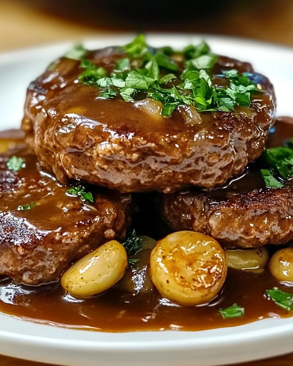 Salisbury Steak mit Pilzsoße: Ein köstliches Rezept entdecken!