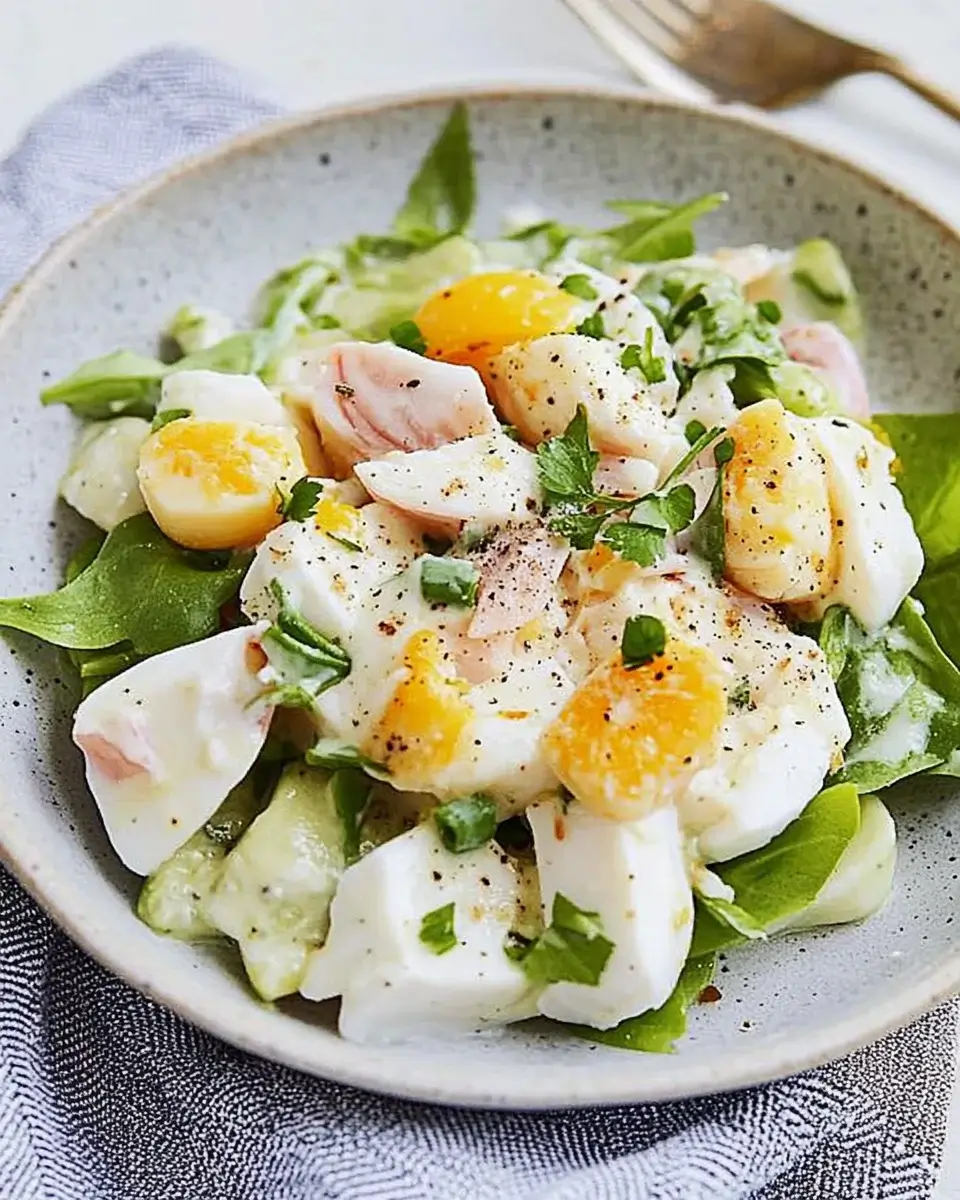 Spargelsalat mit Ei und Senfdressing: Schnell genießen!