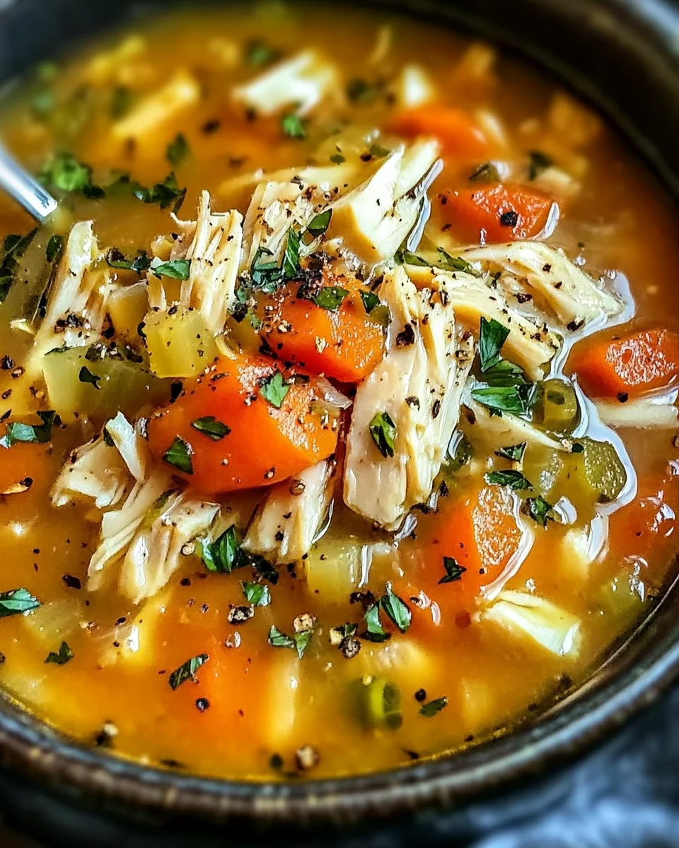Würzige Hühnersuppe nach italienischer Art: Ein Genuss!