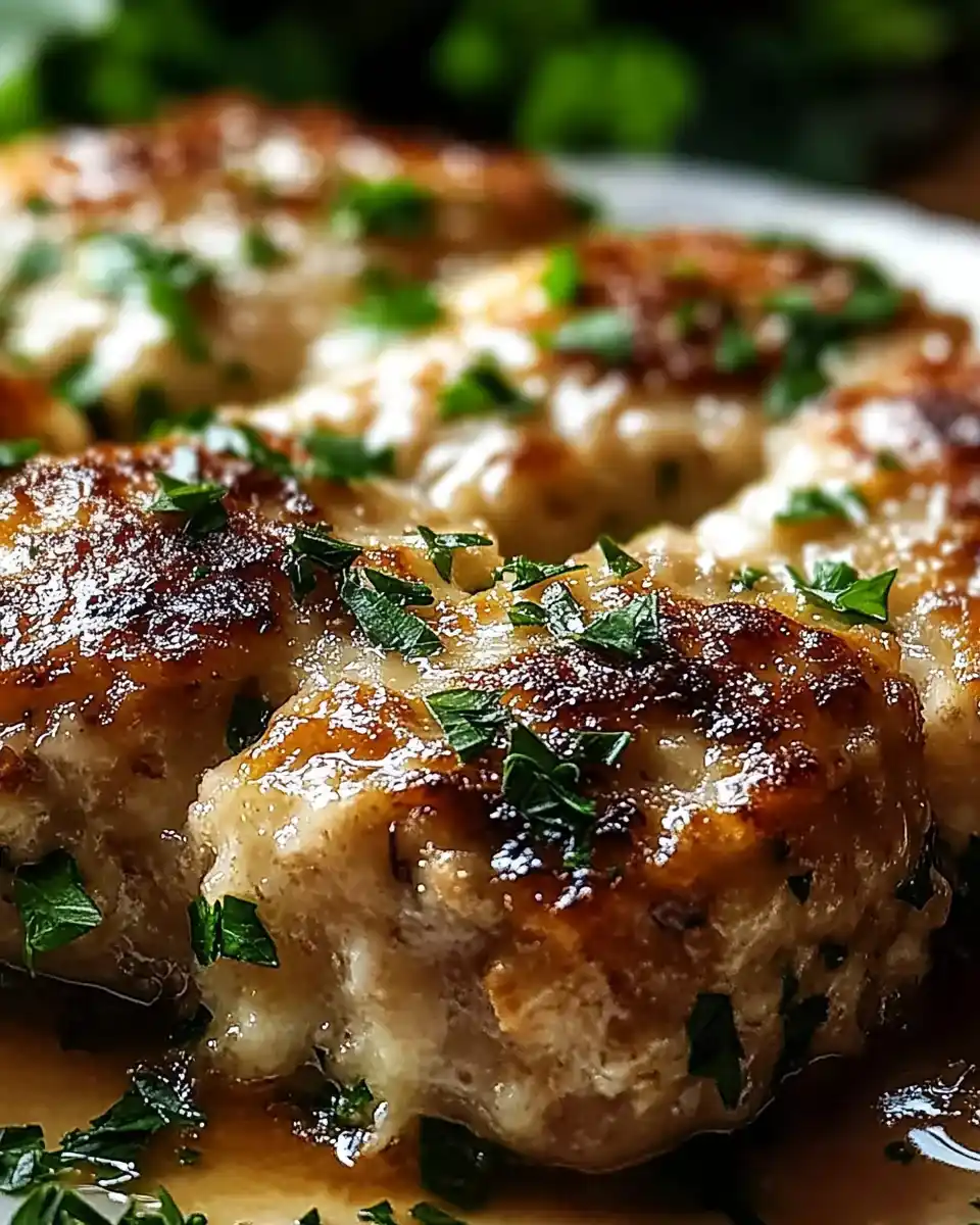 Zartschmelzender Knoblauch-Parmesan-Hähnchenhackbraten: Ein Genuss!