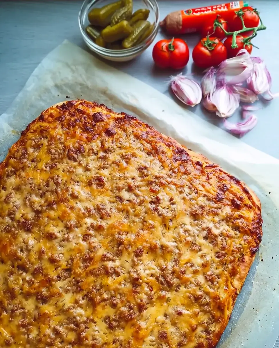Big Mac Pizza vom Blech: So gelingt das Rezept perfekt!