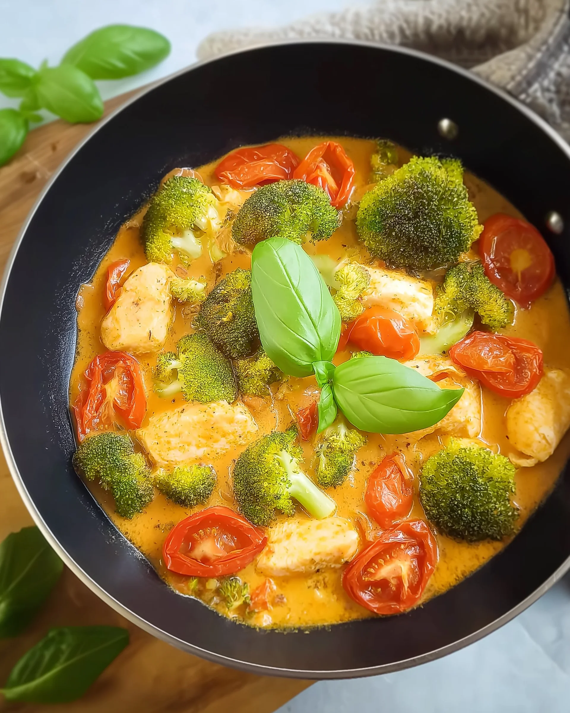 Brokkoli-Hähnchen mit Tomaten: Ein gesundes Rezept!