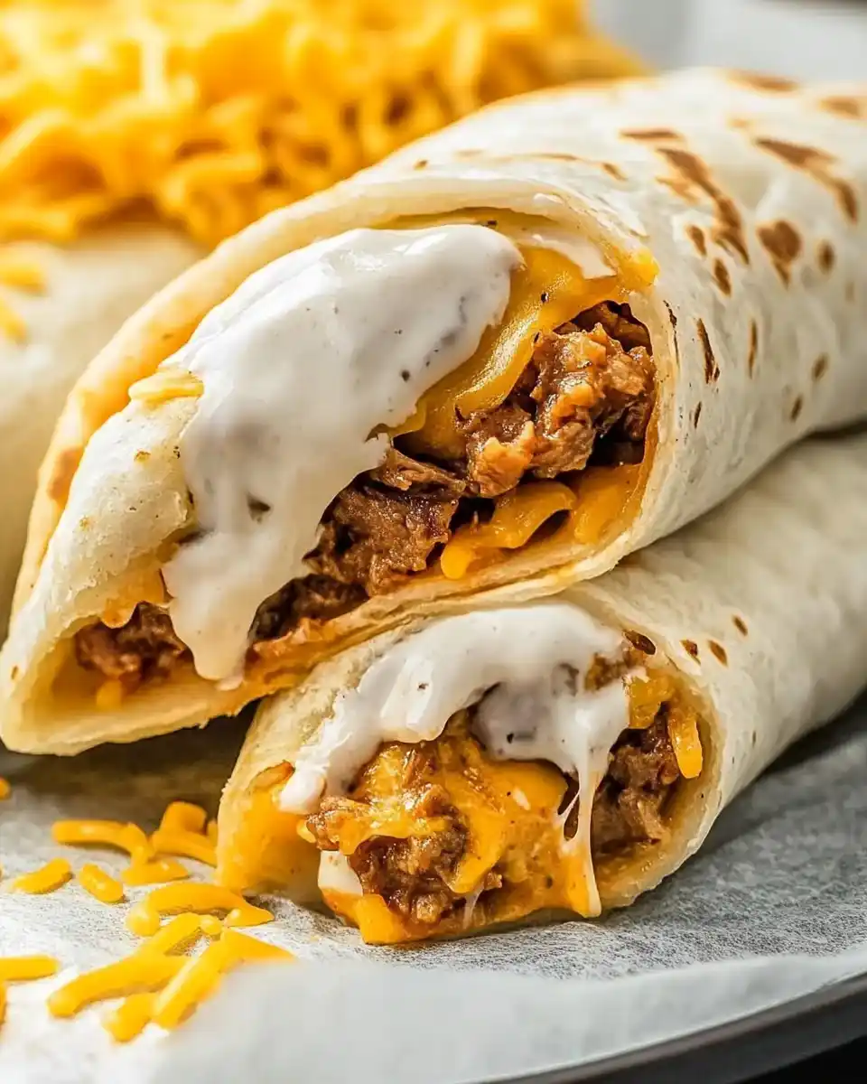 Burrito mit Rinderhack und Käse: Köstlich einfach gemacht!