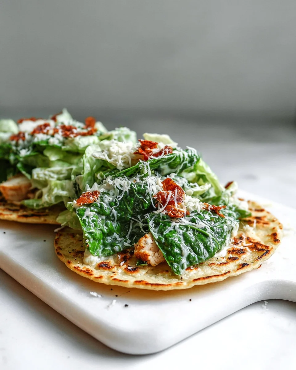 Cäsar-Hühnchen-Tacos: Ein schnelles Rezept für Genuss!