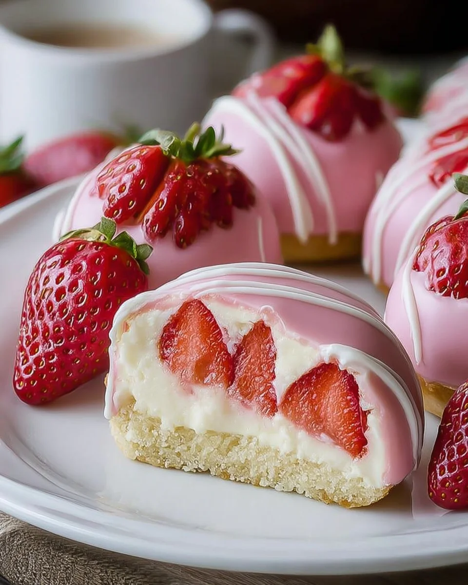Erdbeer-Käsekuchen Häppchen: Das einfache Rezept!