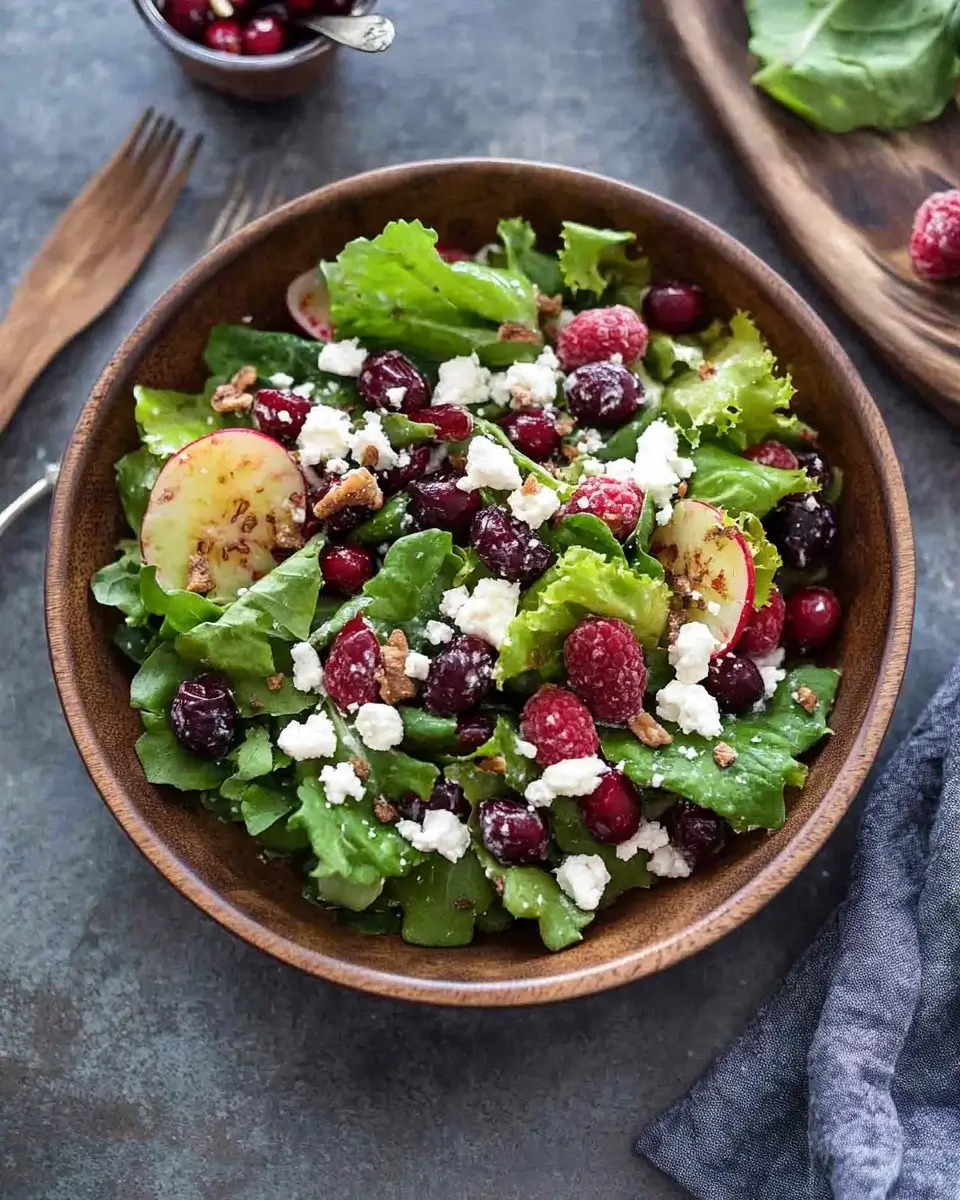Frischer Babyblattsalat mit Himbeeren: Leckere Vielfalt erleben!