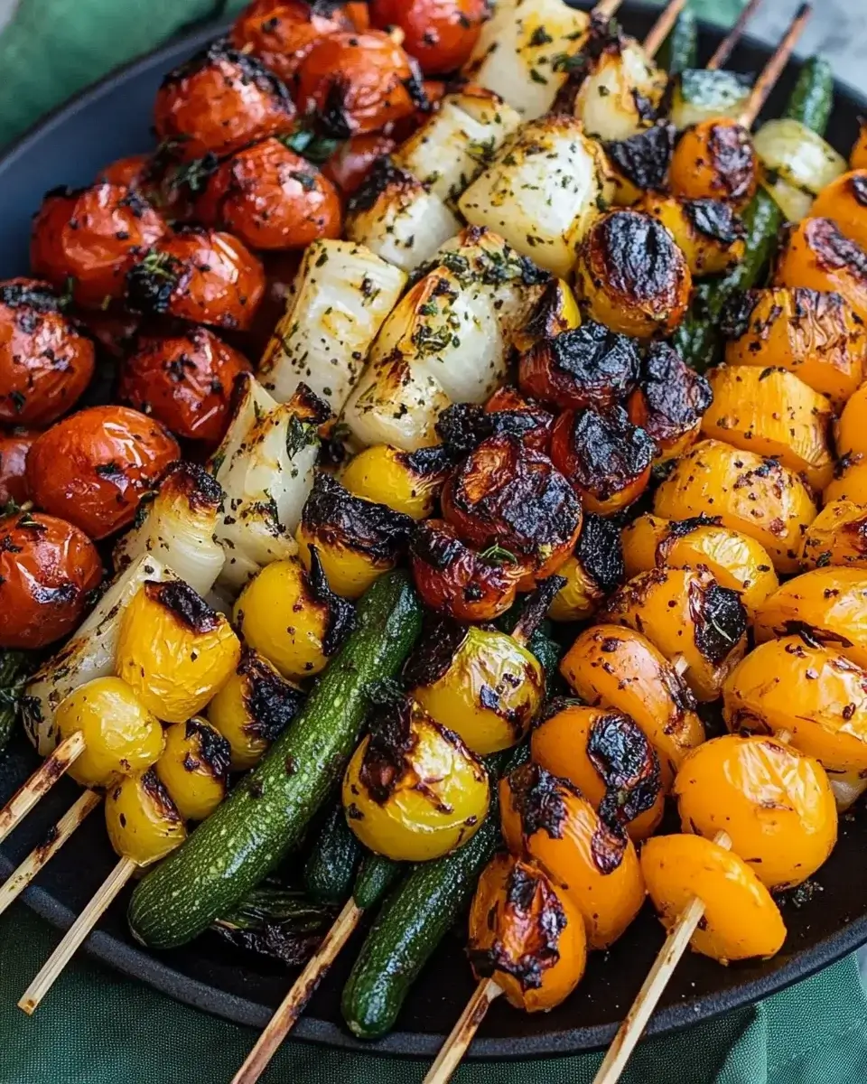Gegrilltes Gemüse mit Kräuteröl – Einfach und lecker!