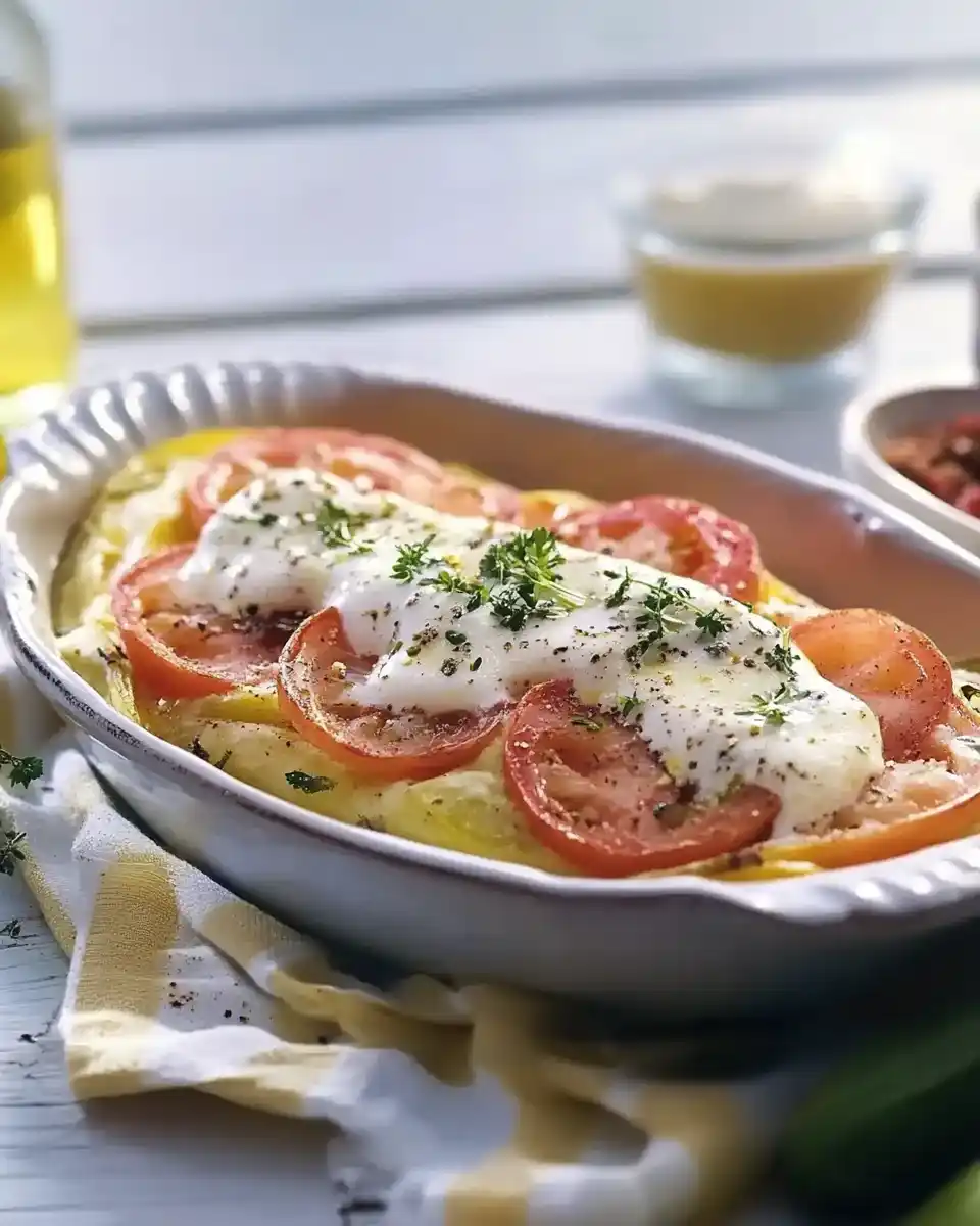 Gemüseauflauf mit Crème Fraîche – einfach köstlich!