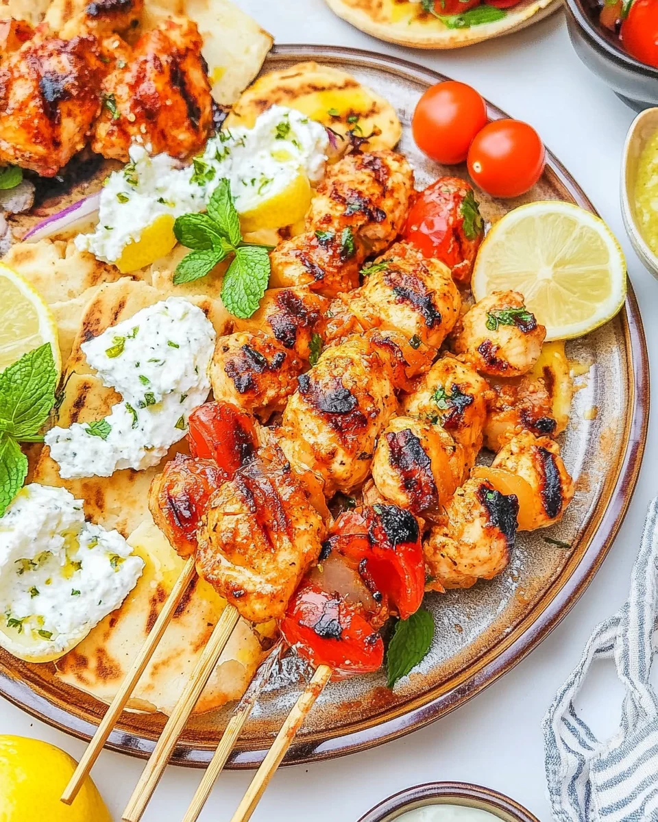 Griechische Hähnchenspieße: Ein einfaches Rezept!