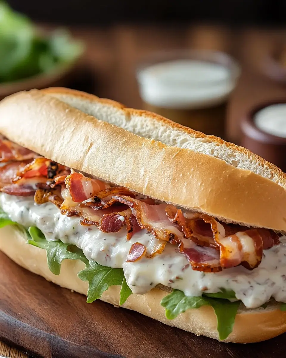 Hähnchen-Bacon-Ranch-Sandwich: Ein Genuss für jeden Tag!