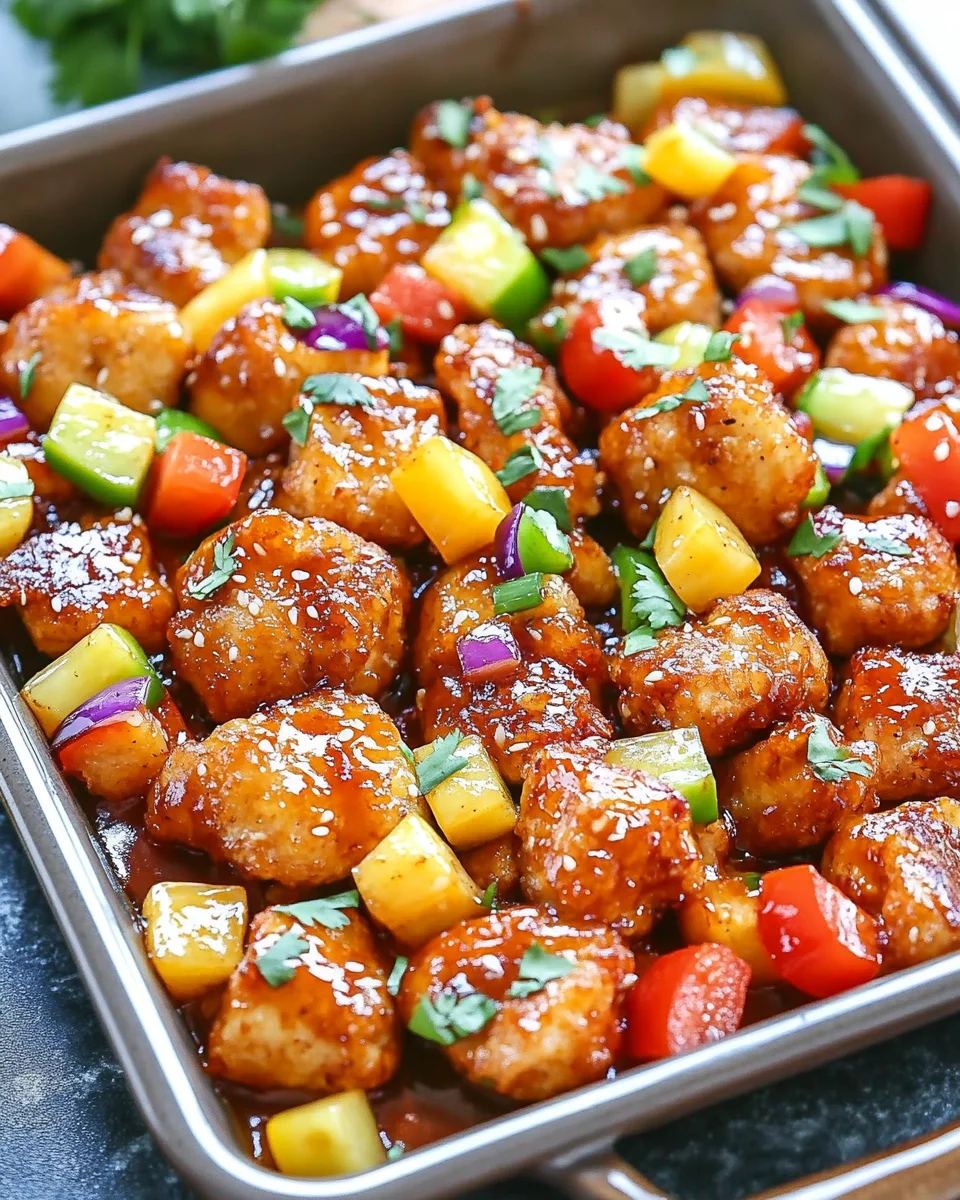 Hawaiianisches Hähnchen aus dem Blech: Schnell und lecker!