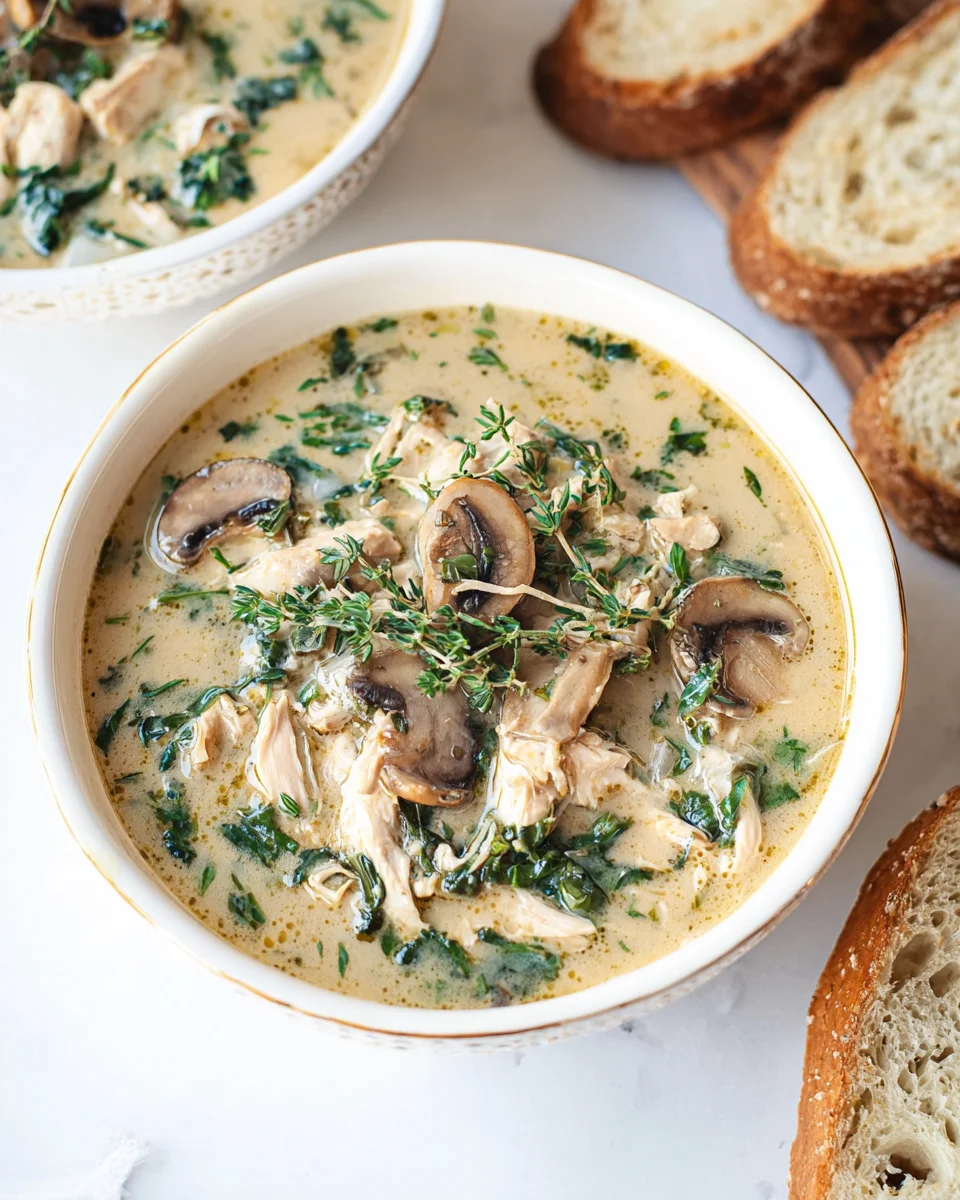 Herzhafter Hühnersuppe mit Champignons: Ein Genuss für alle!