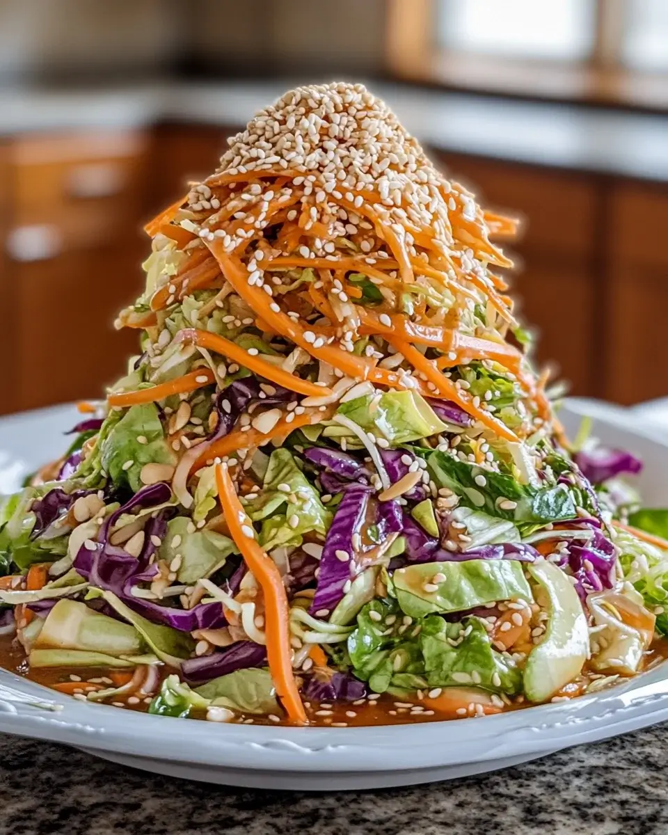Knackiger Asiatischer Krautsalat mit Sesam-Dressing genießen!