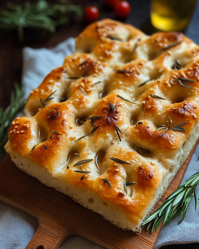 Knusprige Focaccia mit Rosmarin: Einfach köstlich selbst gemacht!