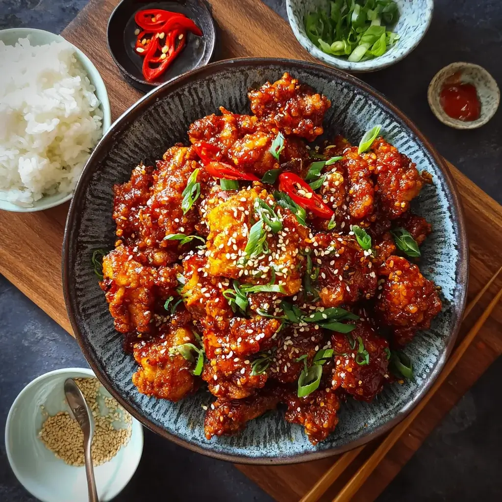 Knuspriges Süß-Scharfes Koreanisches Hähnchen leicht gemacht!