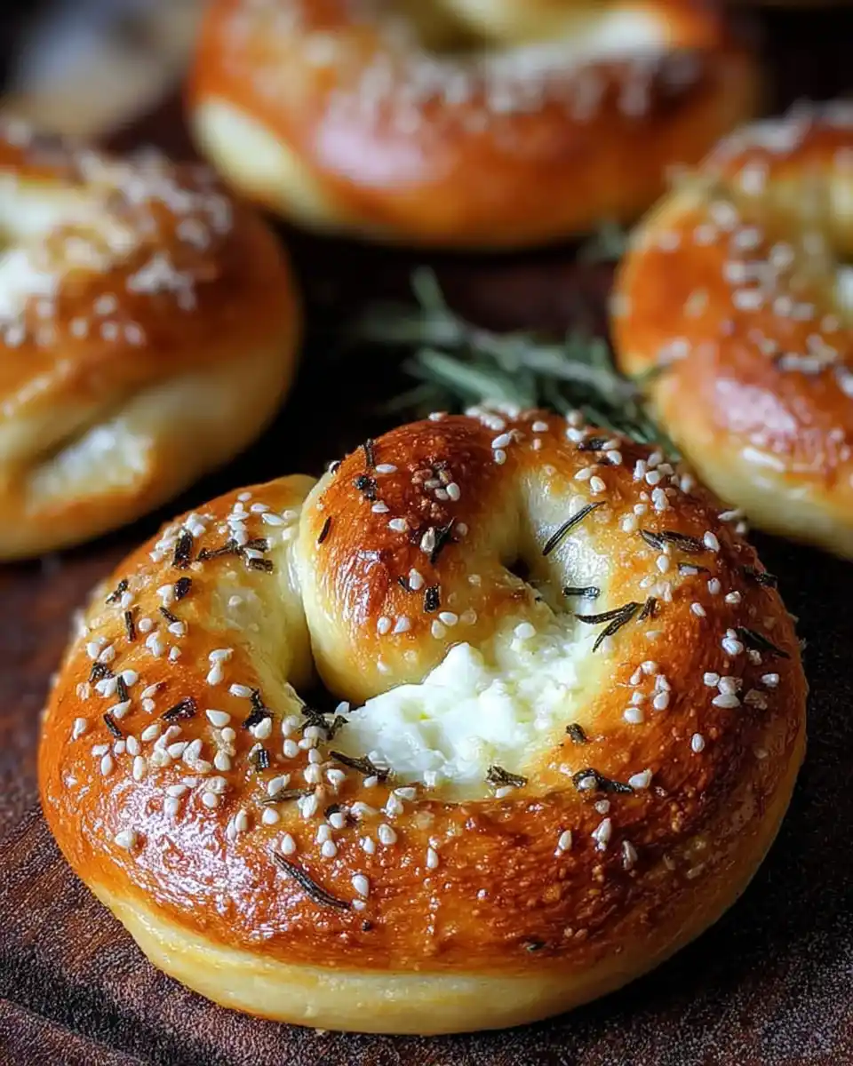 Mozzarella gefüllte Rosmarin- und Parmesan-Brezeln: So gelingt’s!