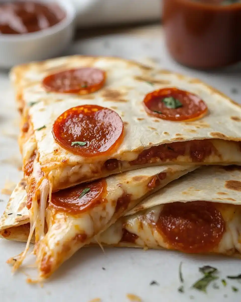 Pepperoni-Pizza-Quesadilla: So gelingt sie perfekt!