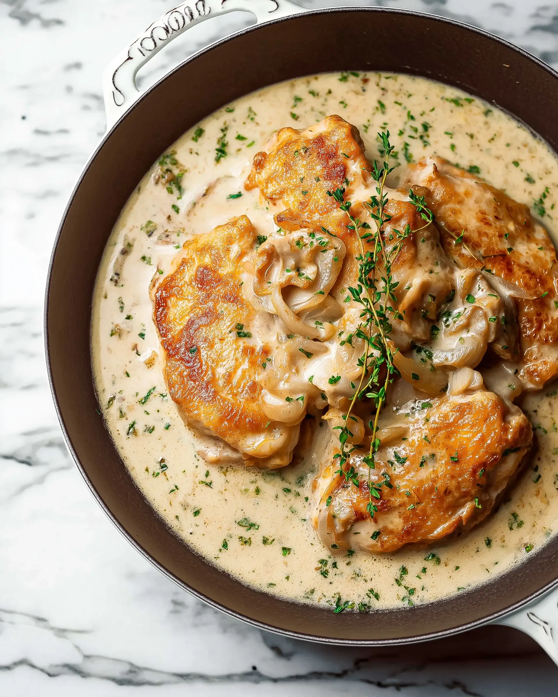 Sauerrahm-Zwiebel-Hähnchen: Einfaches Rezept entdecken!