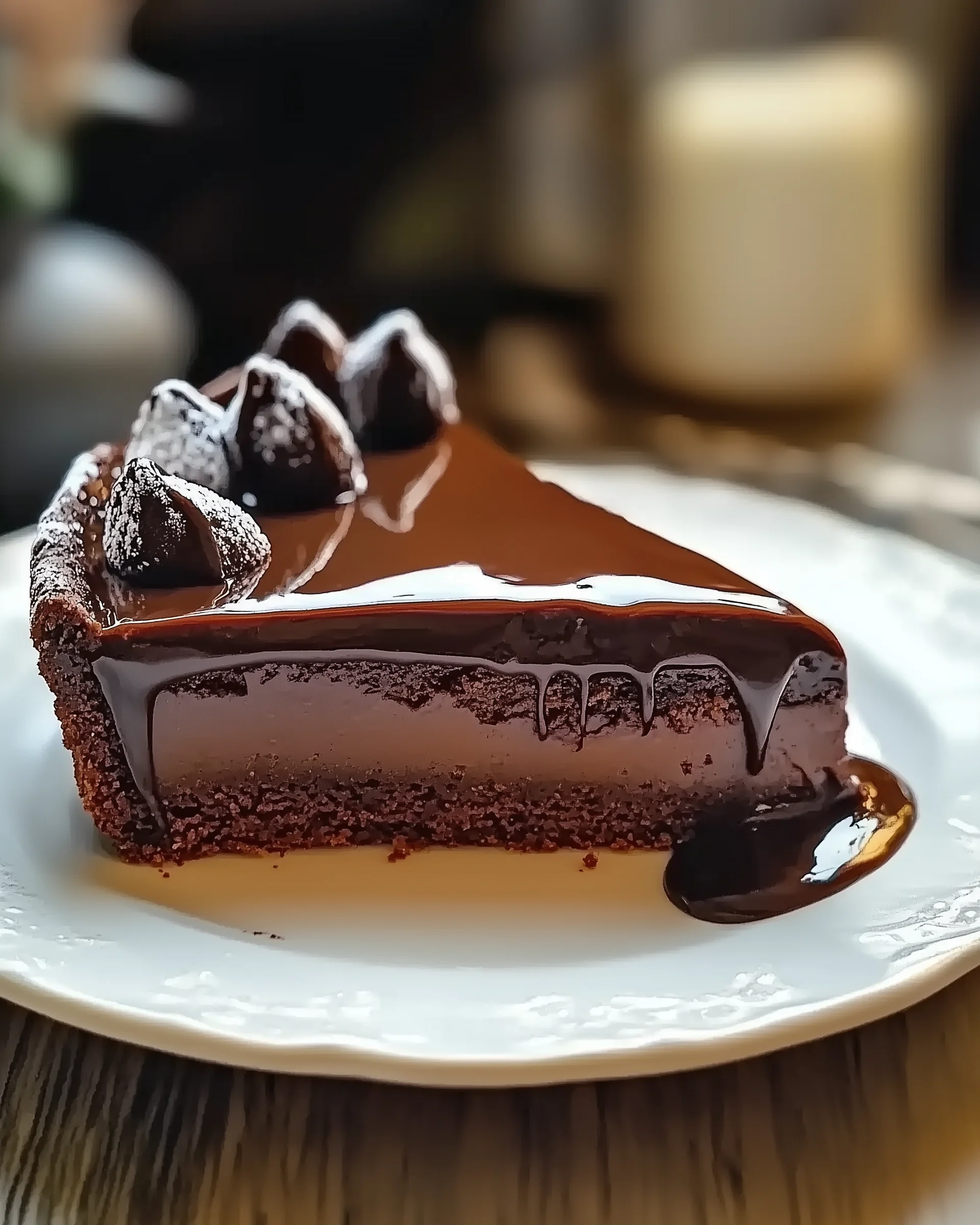 Schokoladen-Trüffel-Käsekuchen mit Karamell leicht gemacht!