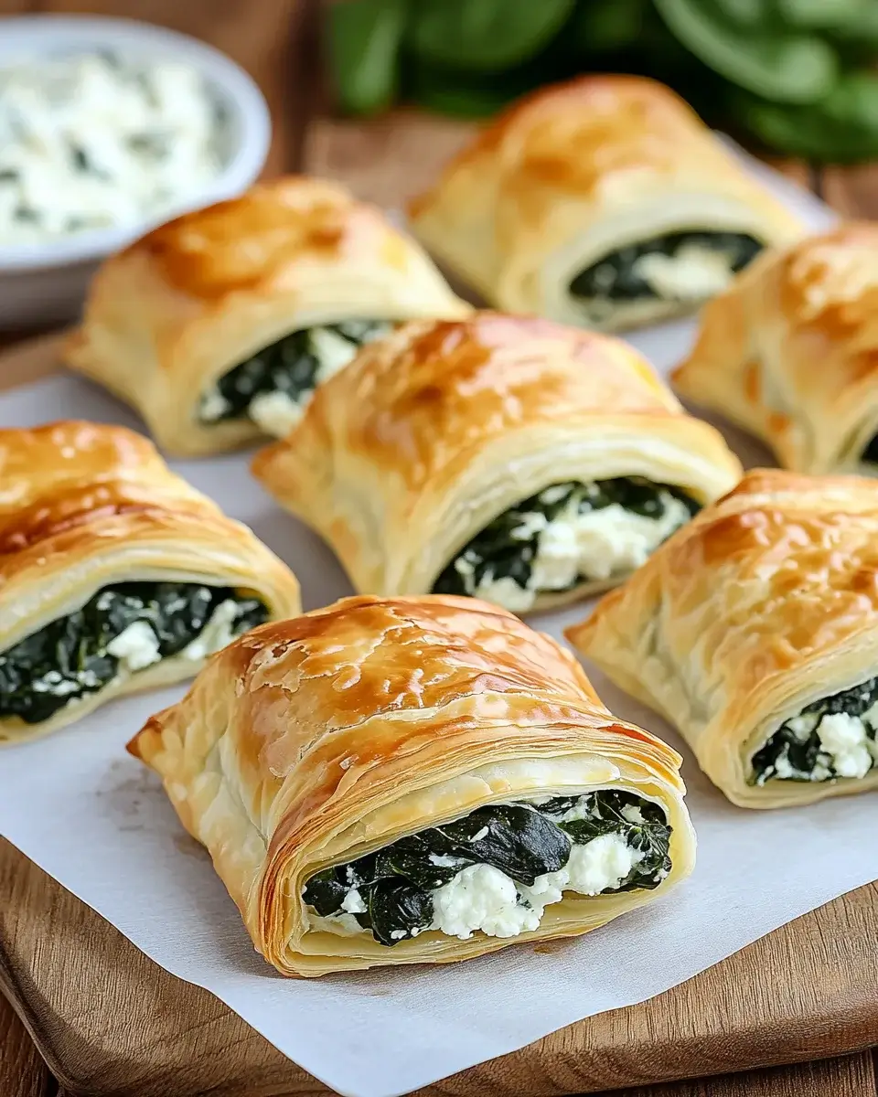 Spinat-Ricotta-Blätterteigtaschen ganz einfach selbst machen!