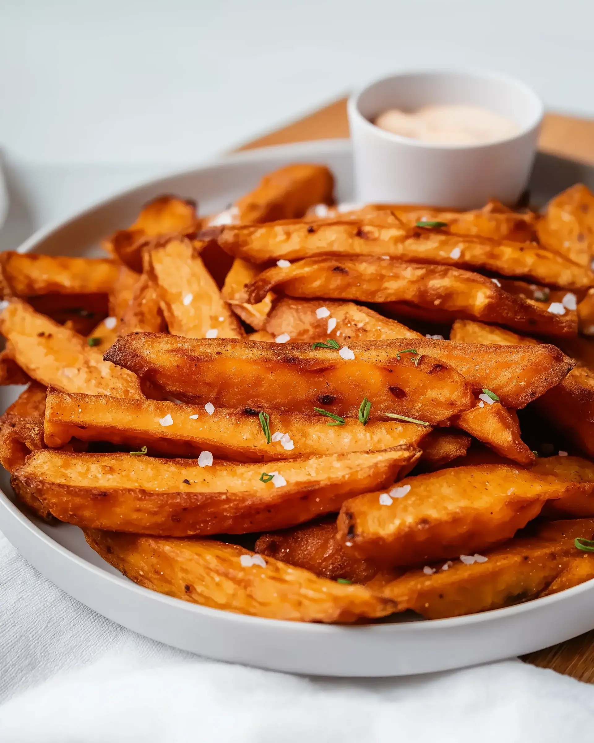 Süßkartoffel-Pommes aus dem Ofen: Knusprig und gesund!
