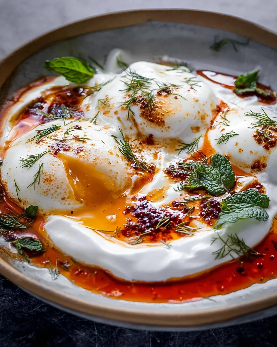 Türkische Eier mit Joghurt: Ein Genuss für Feinschmecker!
