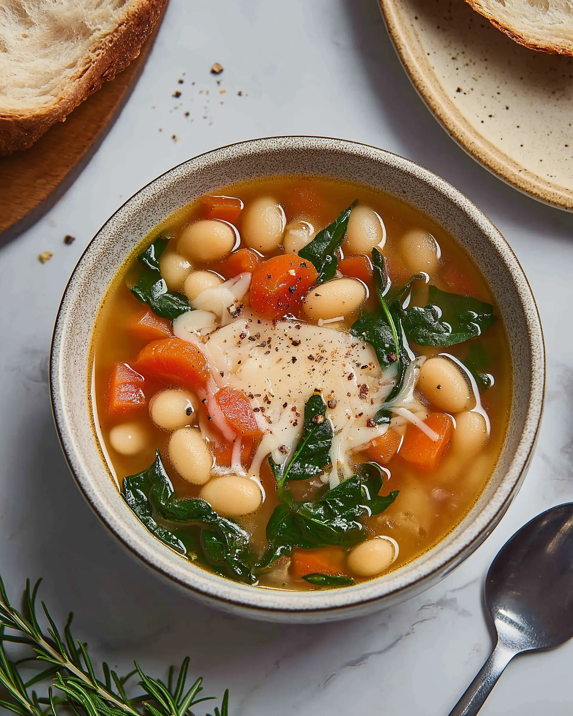 Würzige Weiße-Bohnen-Chard-Suppe für jeden Anlass!