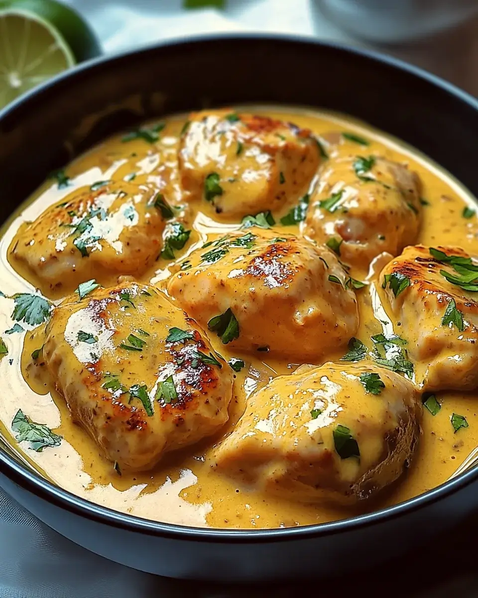 Zartes Hähnchen in Kokos-Limetten-Sauce: Ein Genuss!