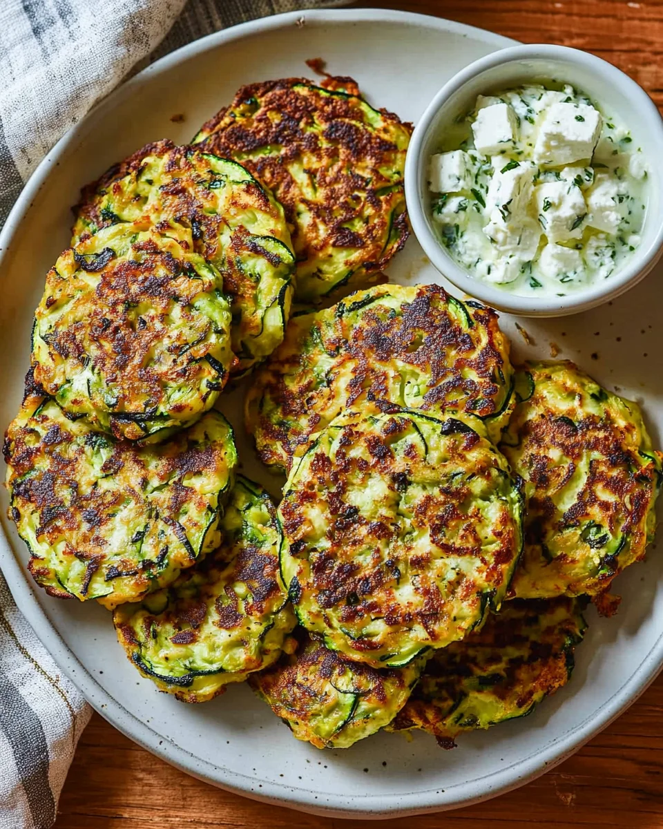 Zucchini-Puffer mit Feta und Kräutern: Ein Genuss!