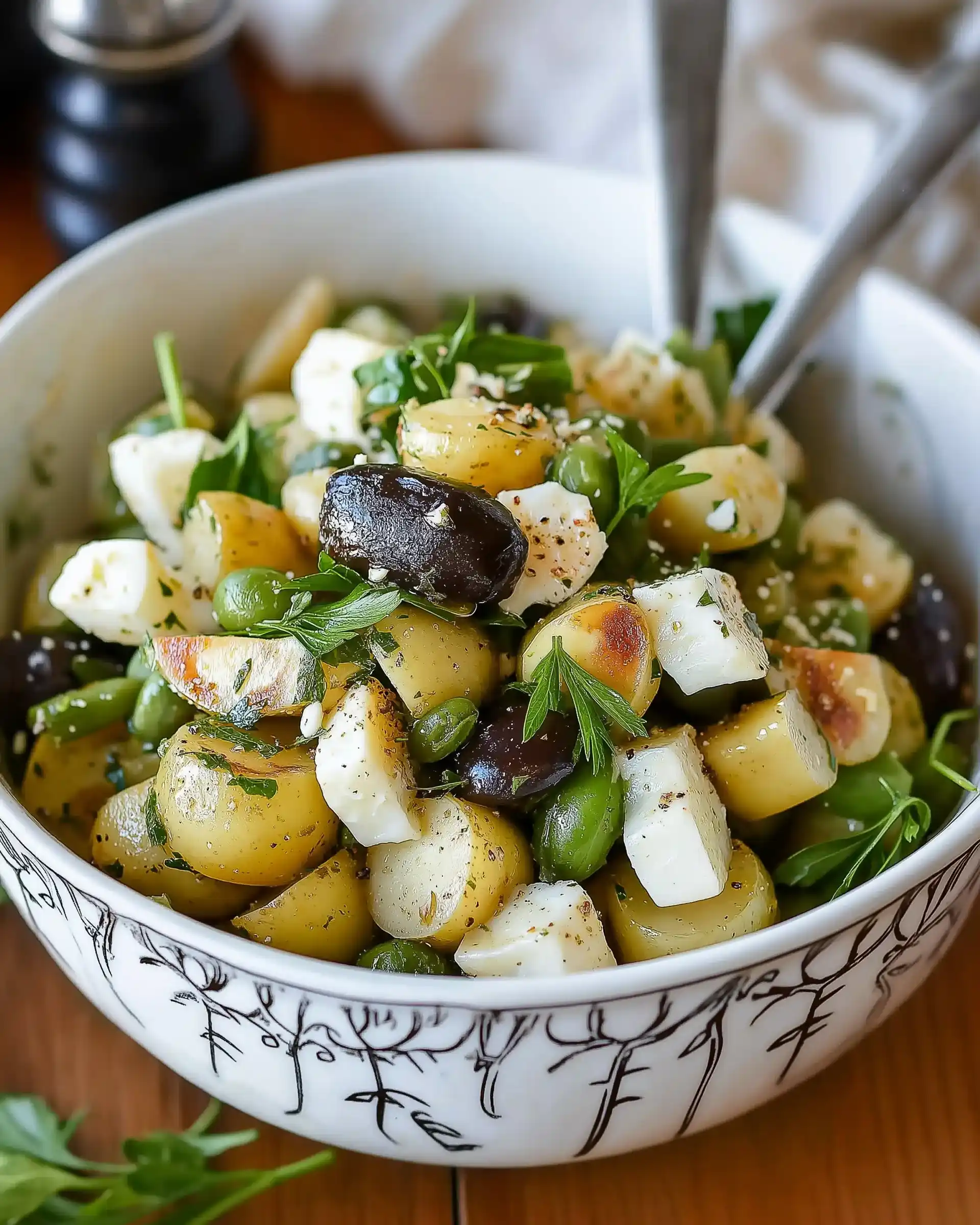 Bayerischer Kartoffelsalat mit grünen Bohnen: Einfach lecker!