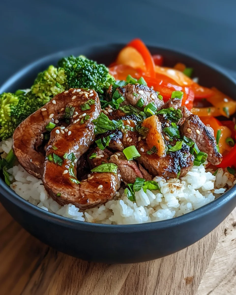 Garnelen-Reis-Bowl mit Steak: Leckeres Rezept entdecken!