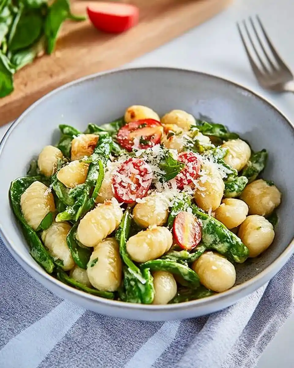 Gnocchi mit grünem Spargel und Parmesan einfach zubereiten!