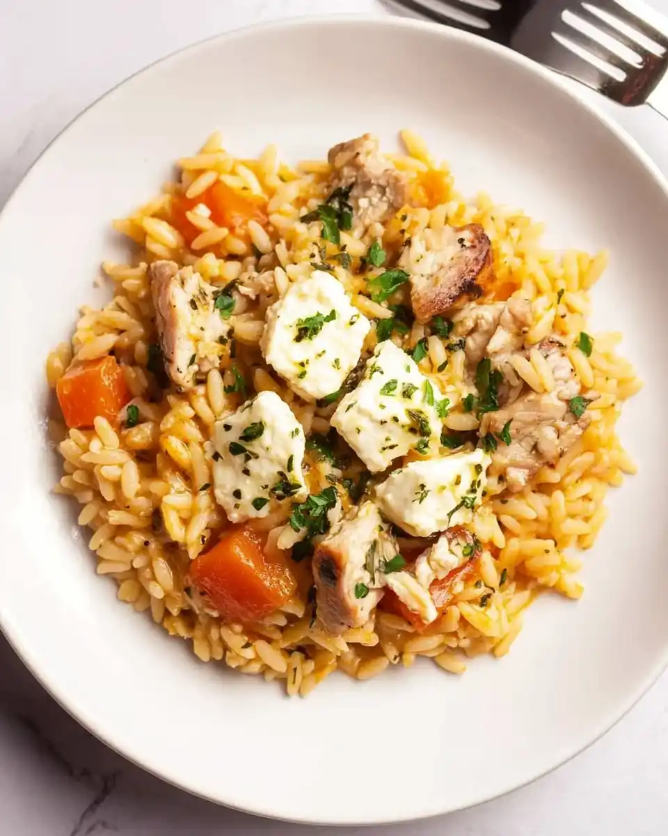 Griechischer Hähnchen-Orzo-Auflauf: Ein einfaches Rezept!