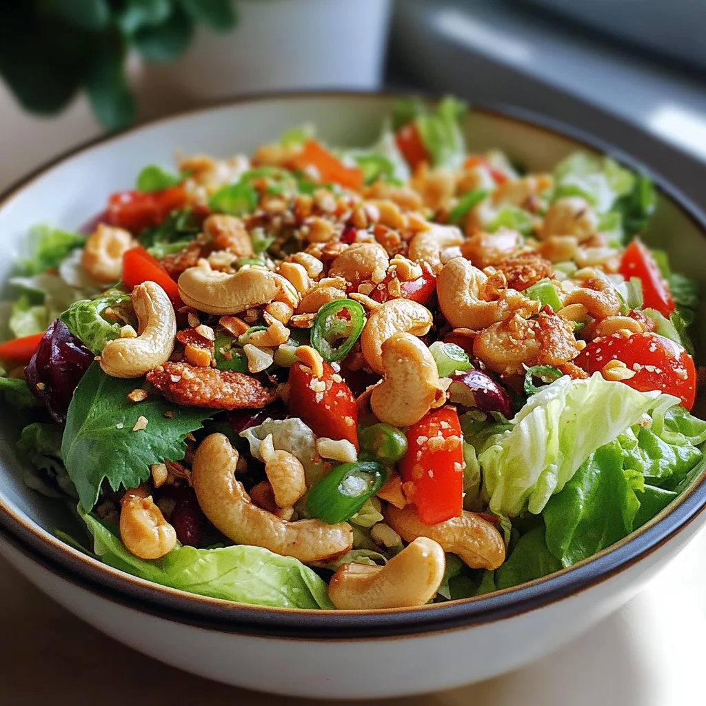 Hähnchen-Cashew-Crunch-Salat: Gesund und köstlich genießen!