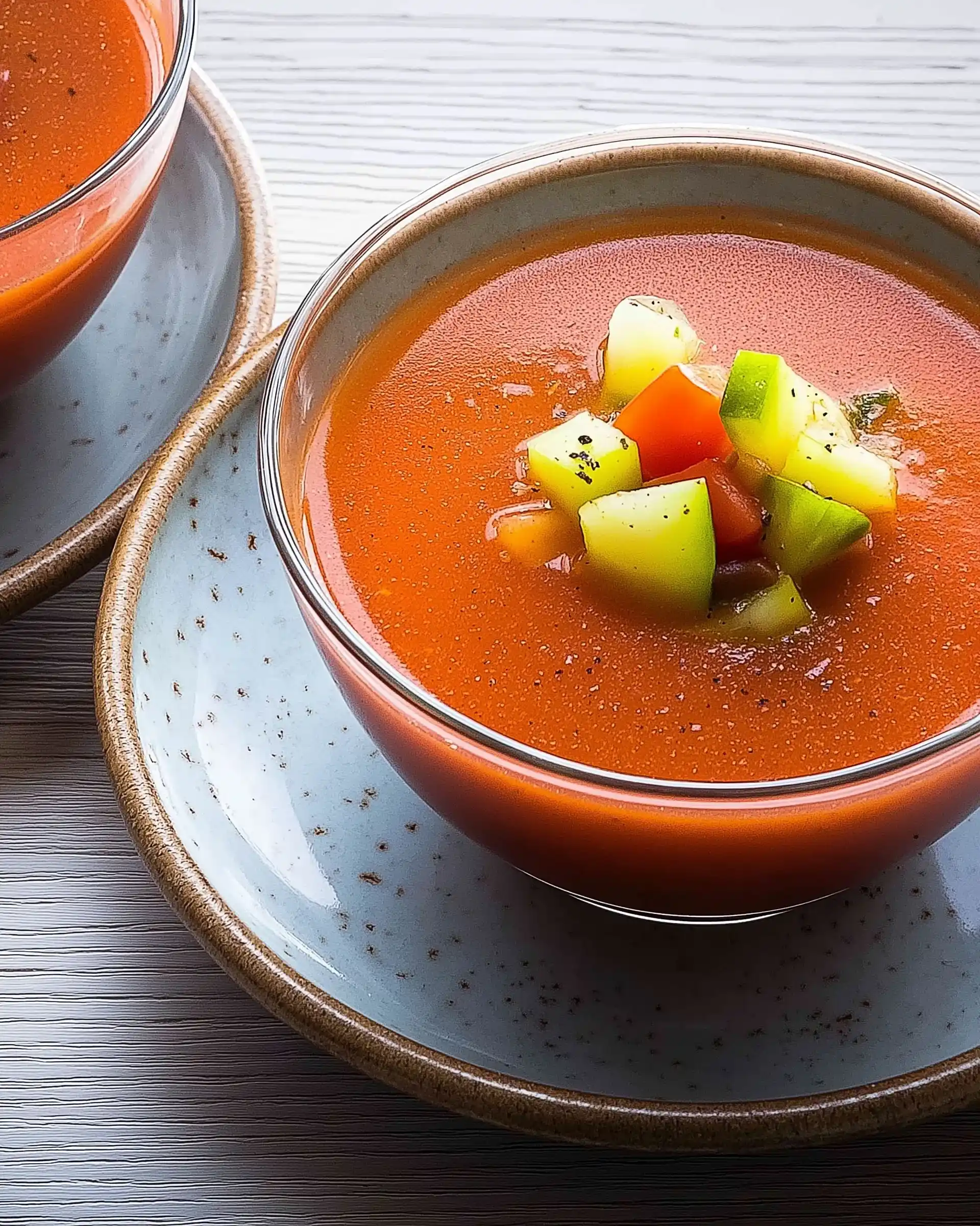 Kalte Tomatensuppe mit Gemüse: Erfrischendes Rezept entdecken!