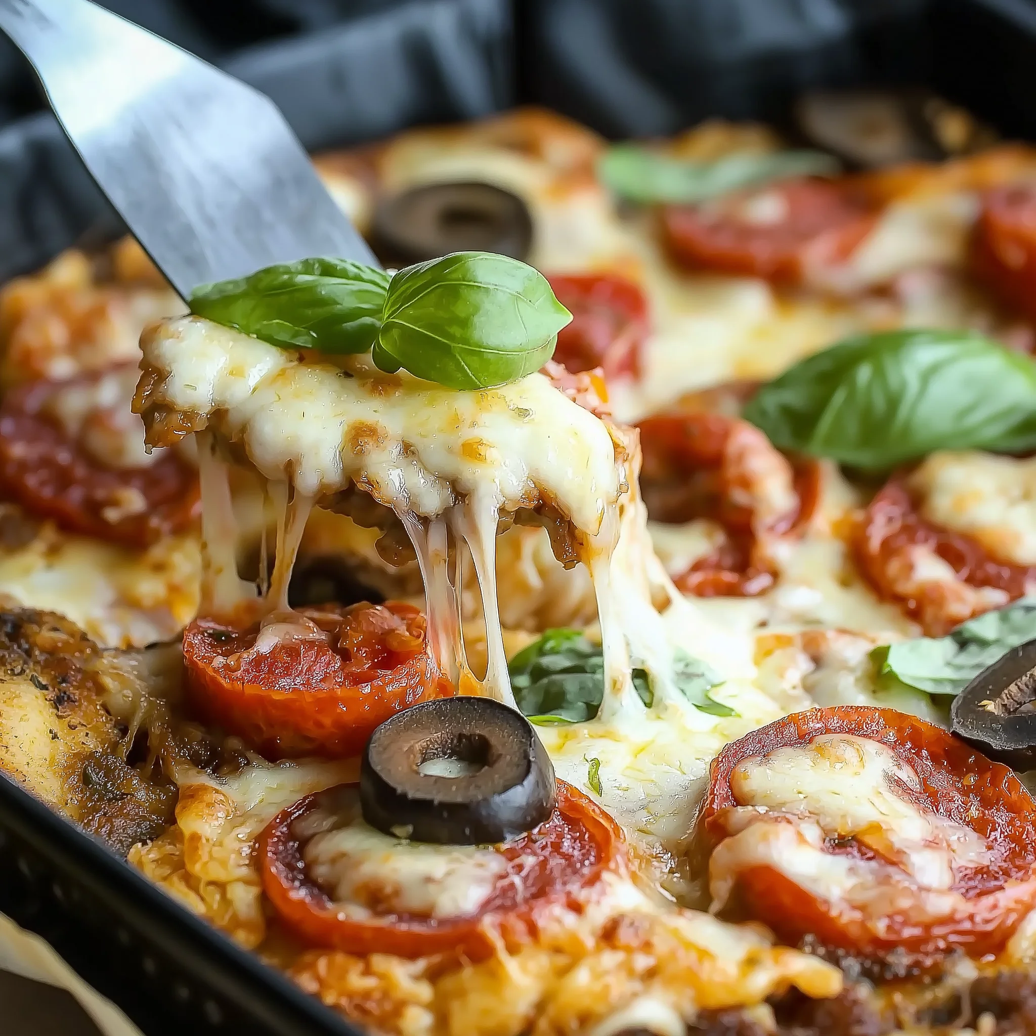 Käse-Low-Carb-Pizza-Auflauf: Einfach und lecker kochen!