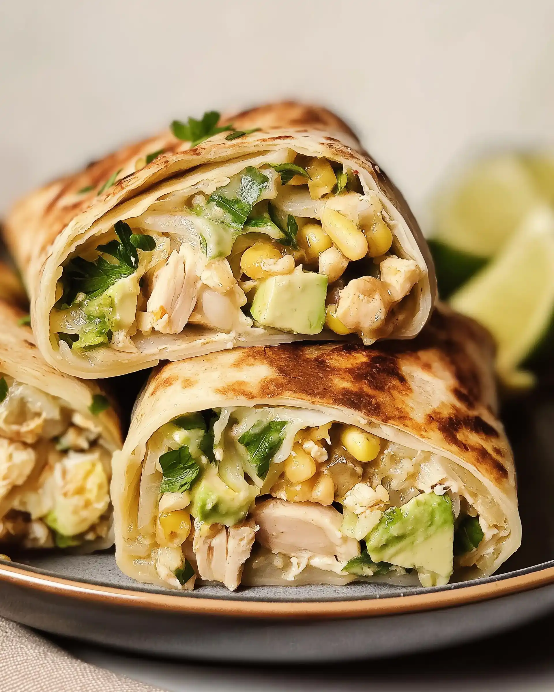 Knusprige Hähnchen- und Avocado-Wraps: Ein Genuss!