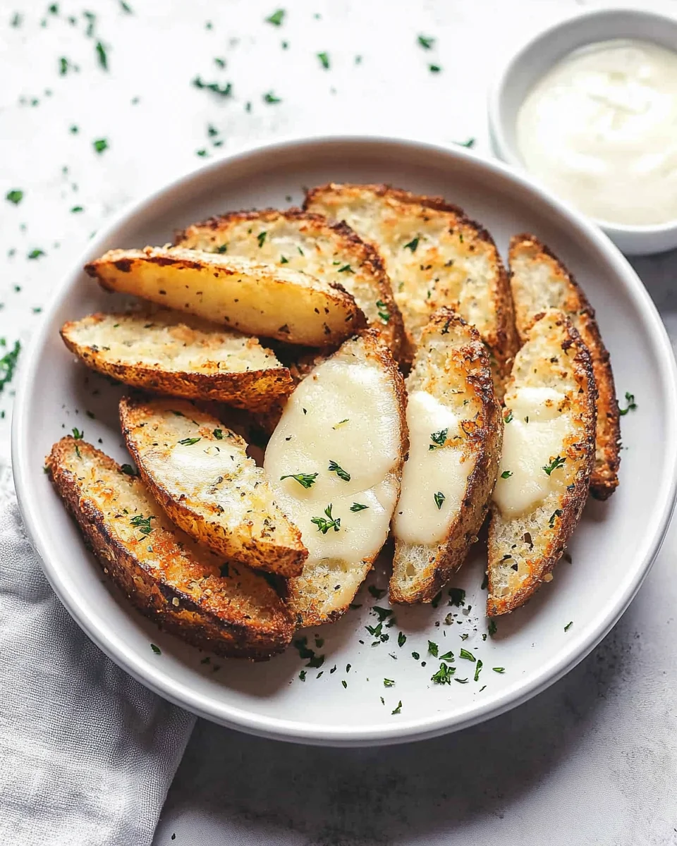Knusprige Knoblauch-Parmesan-Kartoffelspalten für jeden!