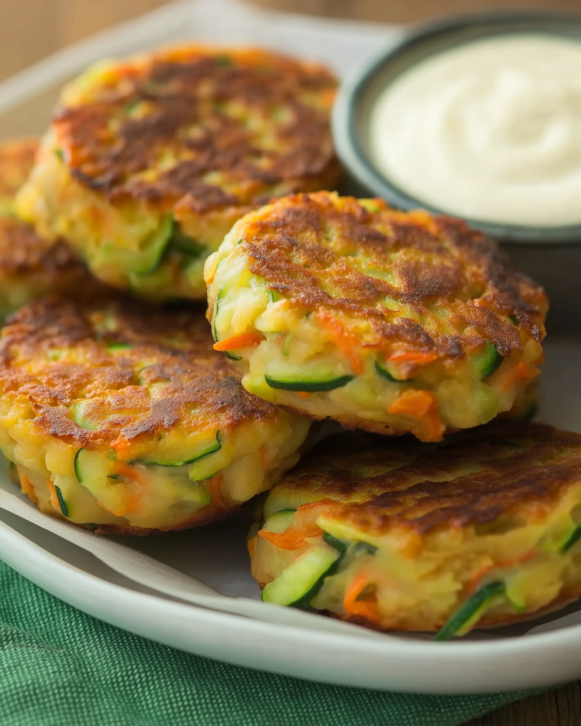 Knusprige Zucchini-Karotten-Kartoffel-Puffer ganz einfach machen!