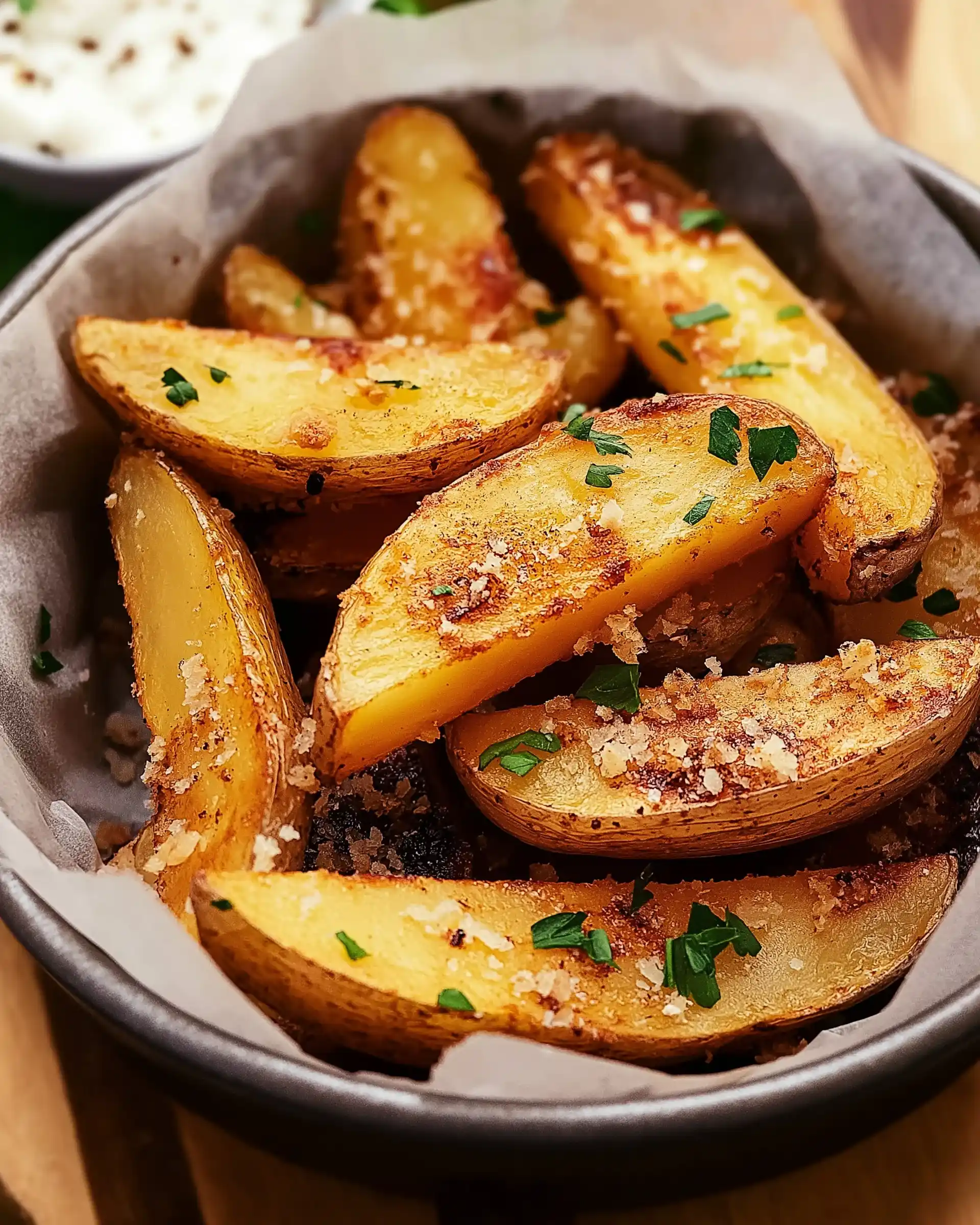 Krosse Kartoffelspalten aus dem Airfryer? Einfach lecker!