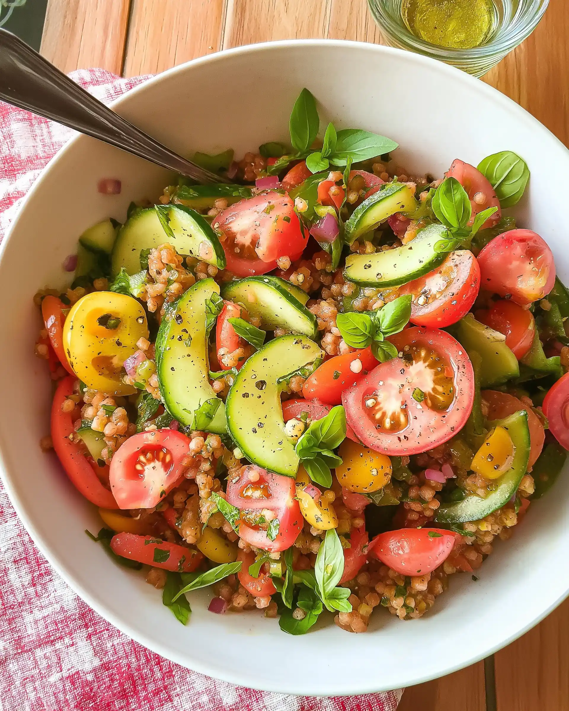 Linsensalat mit Tomaten und Gurken: So einfach gelingt’s!