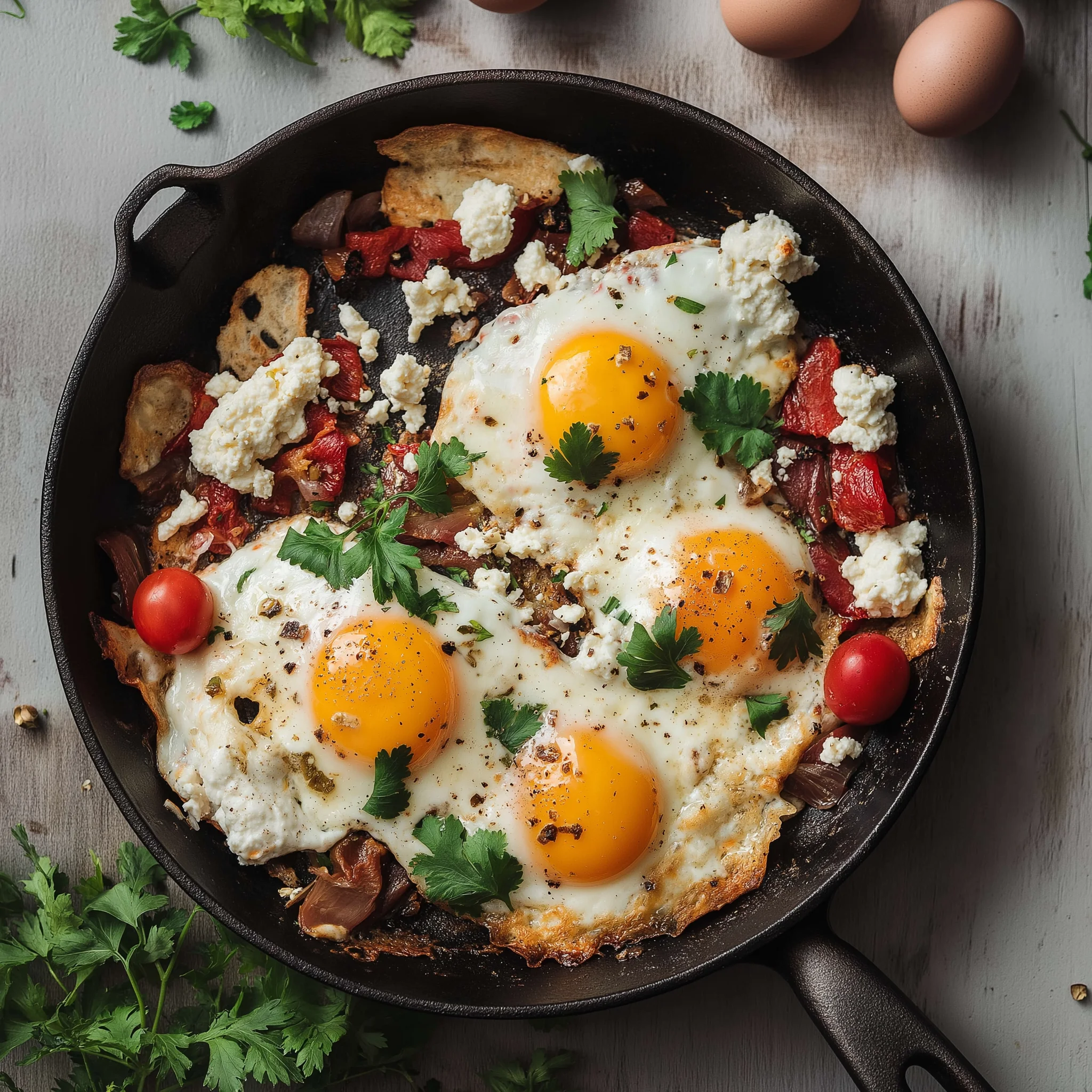 Mediterrane Eierpfanne: Ein einfaches Rezept!