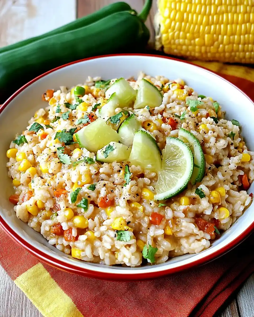 Mexikanisches Straßenmais-Risotto: Ein cremiger Genuss für jedes Fest!