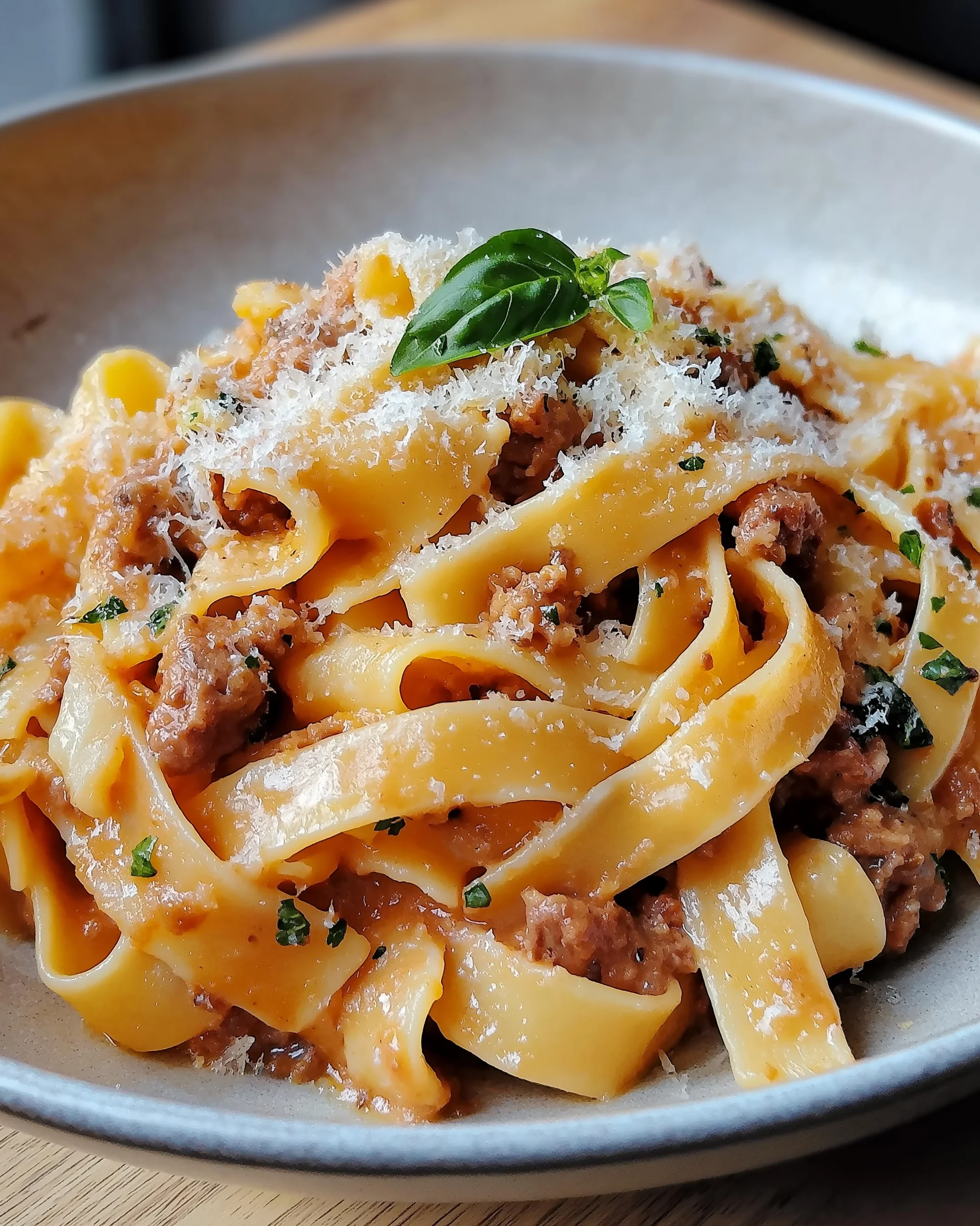 Pasta mit Wurst und Fenchel in cremiger Sauce: Ein Genuss!